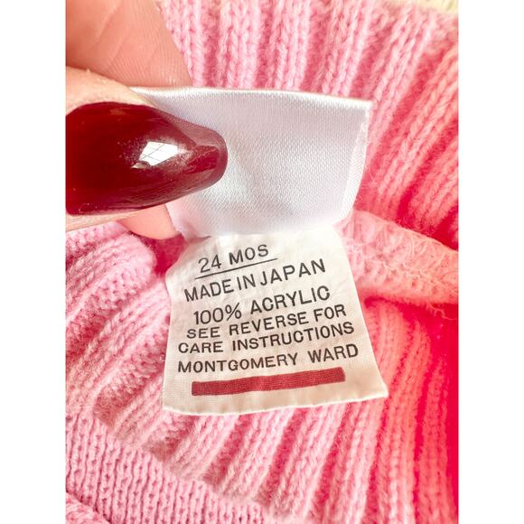 90’s Pink Snowflake Sweater 24 Months Christmas Holiday - Picture 6 of 8